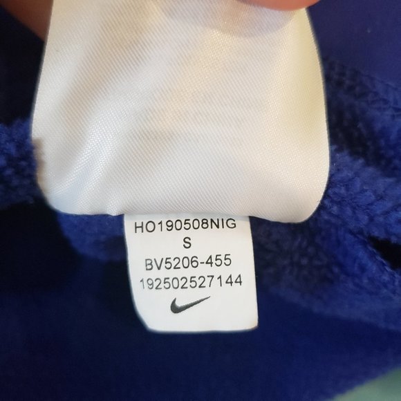 Nike Mockneck Oversize Pullover Sweater Side Zipper Size Small Blue - Picture 14 of 16